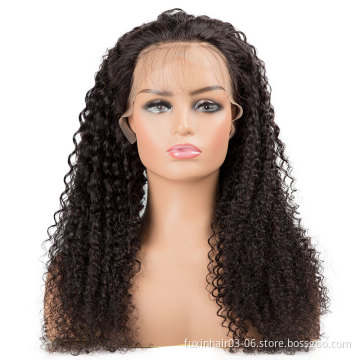 Xuchang Fuxin Human Hair 13x6 34 Inch Curly Top Quality Lace Frontal Wigs Deals Vendor Brazilian Water Wave Full Lace Wigs